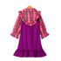 Fuccia Flannel Winter Dress